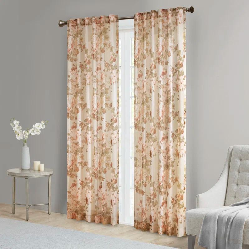 Madison Park Simone Marcus Sheer Curtain Panel