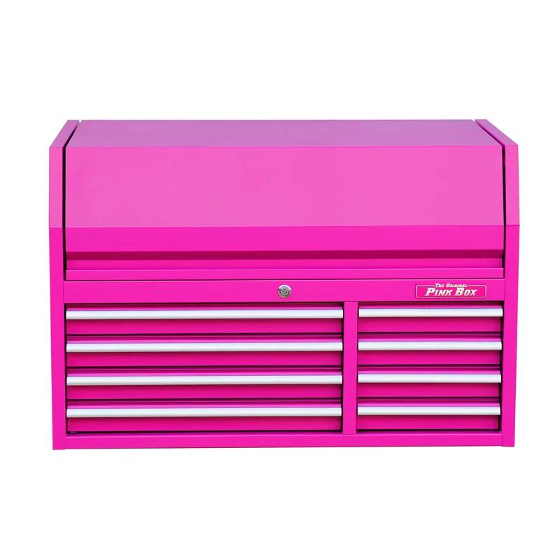 Vibrant Pink 41'' Steel 8-Drawer Top Tool Chest with Built-in Lock