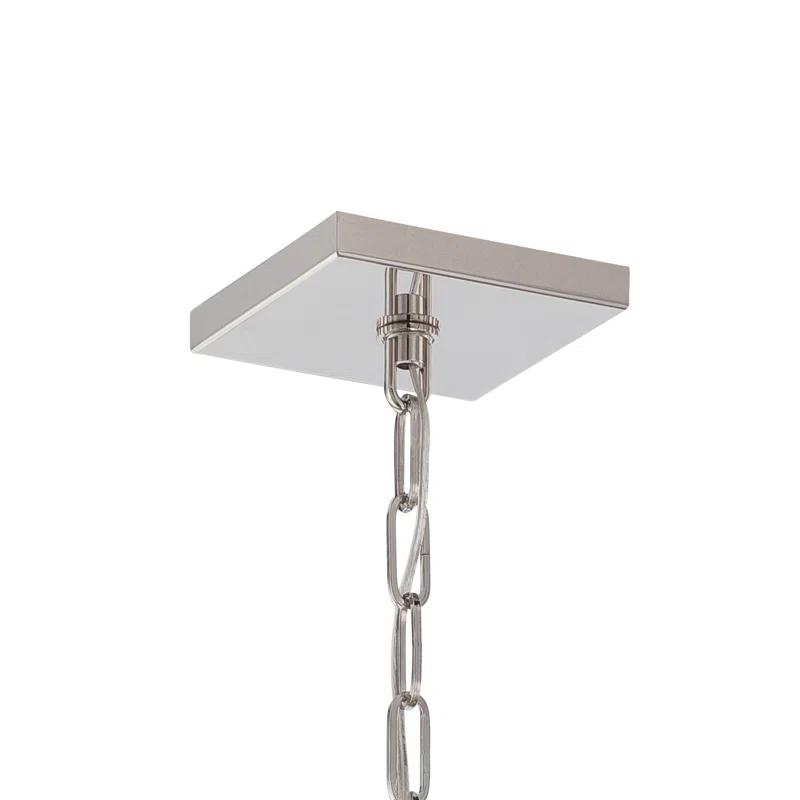 Four Light Chandelier With Linen Fabric Shades In Traditional Style 21.5 Inches Wide By 29.75 Inches High     -Traditional Installation Crystorama