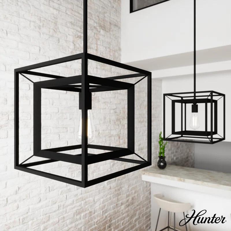 Hunter Fan Doherty Convertible 1 - Light Pendant 12 Inch Ceiling Light Fixture