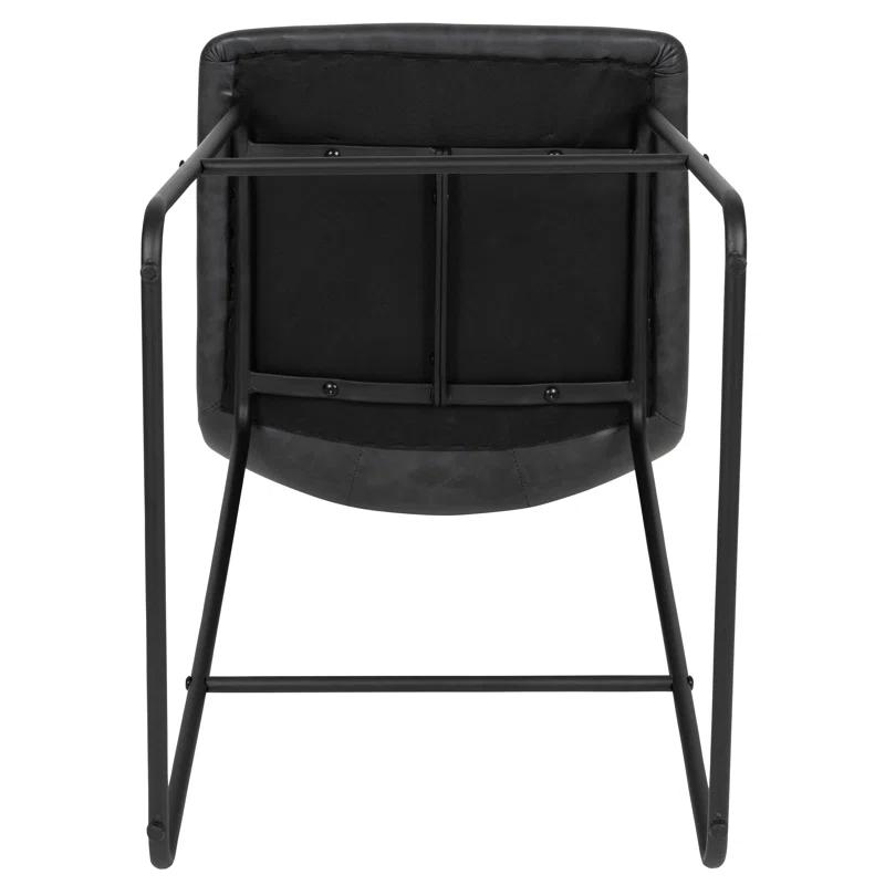 Flash Furniture Ringel Upholstered Counter Stool with Metal Frame