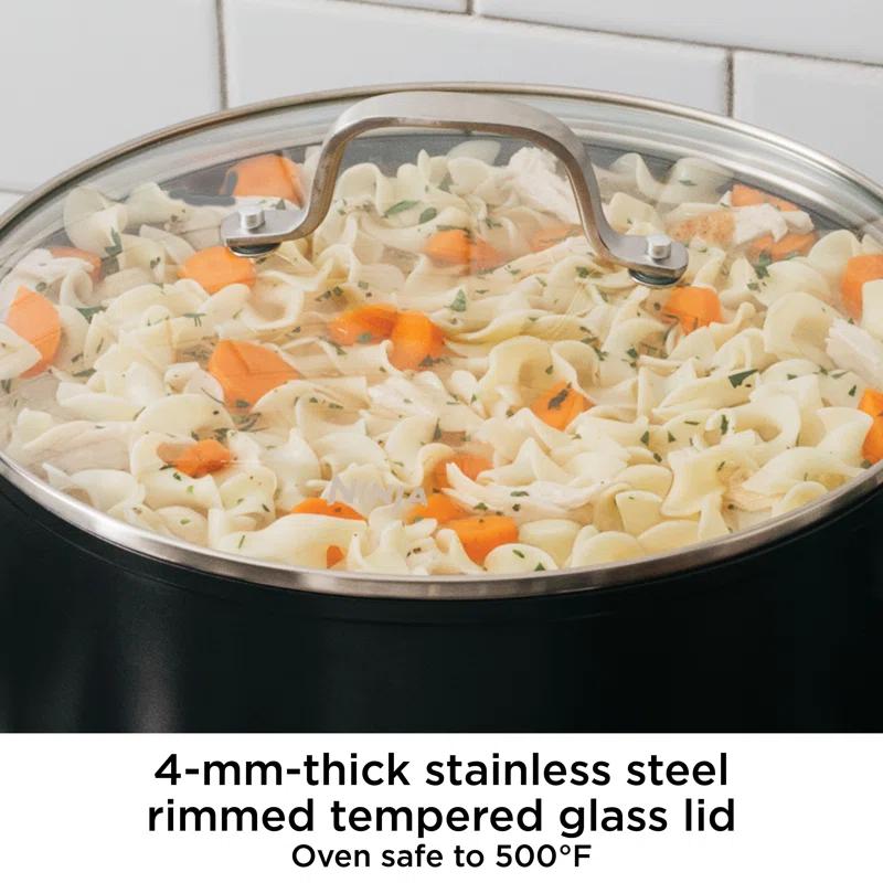Ninja Ninja Foodi Neverstick 6 1/2-Quart Stock Pot With Glass Lid
