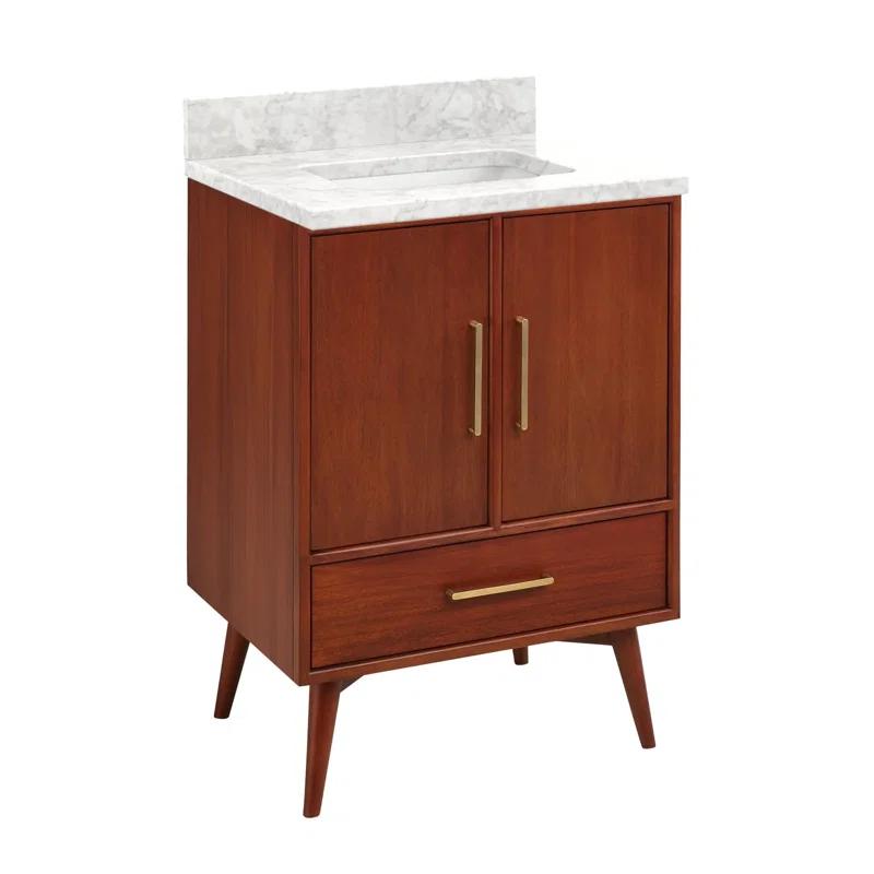 Signature Hardware 24" Novak Single Bathroom Vanity Set with Rectangular Undermount Sink