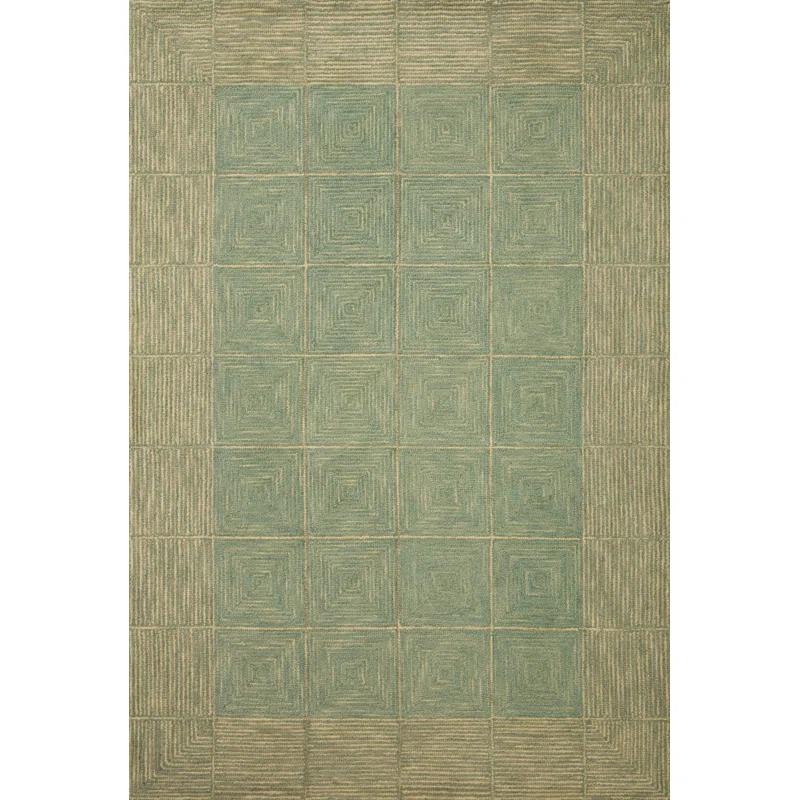 Chris Loves Julia x Loloi Francis Collection FRA-02 Green / Natural, ContemporaryArea Rug