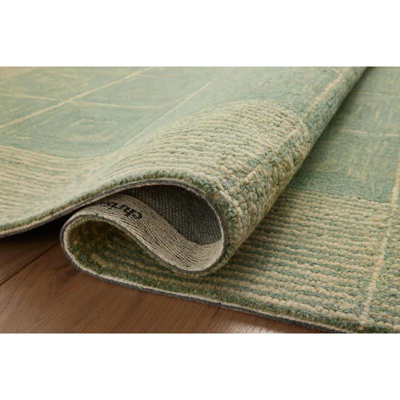 Chris Loves Julia x Loloi Francis Collection FRA-02 Green / Natural, ContemporaryArea Rug