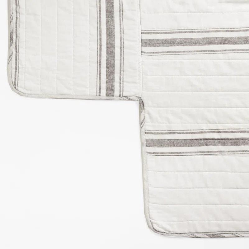 Lush Decor Gray Cotton Blend 6 Piece Coverlet / Bedspread Set