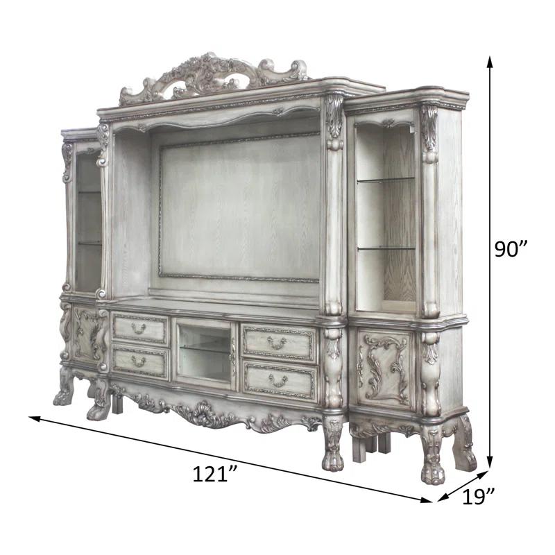 Rosdorf Park Meriel Entertainment Center In Vintage Bone White