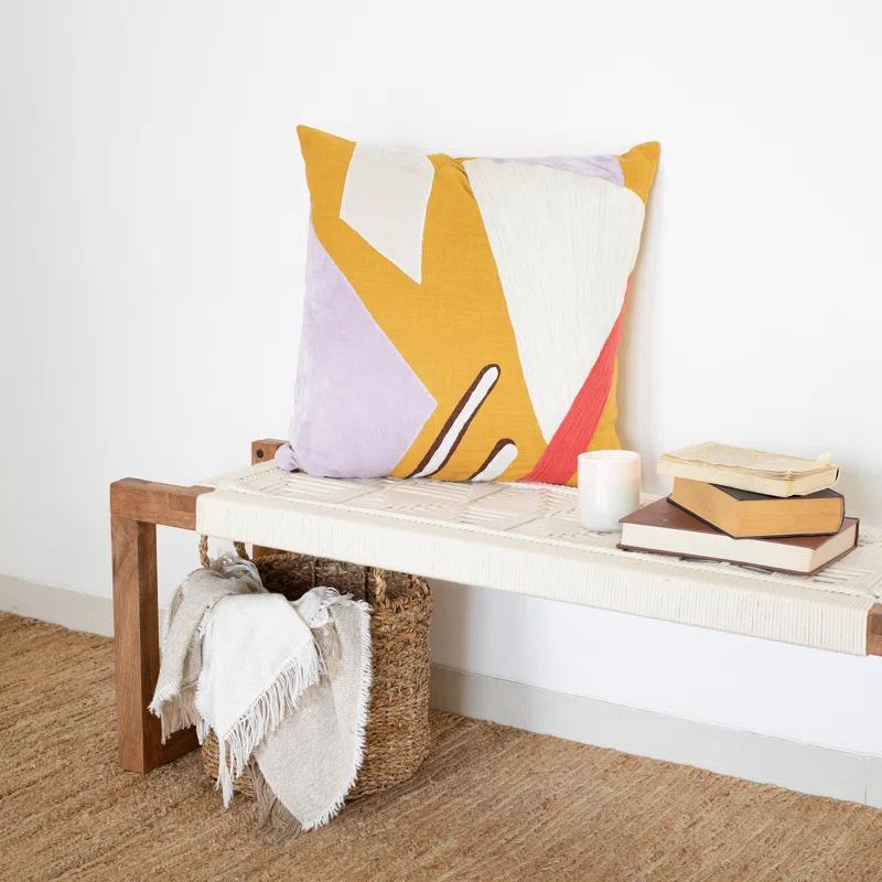Astri Modern Patchwork Handmade Cotton Decorative Throw Pillow