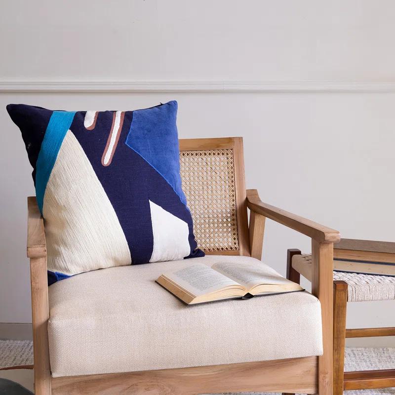 Astri Modern Patchwork Handmade Cotton Decorative Throw Pillow