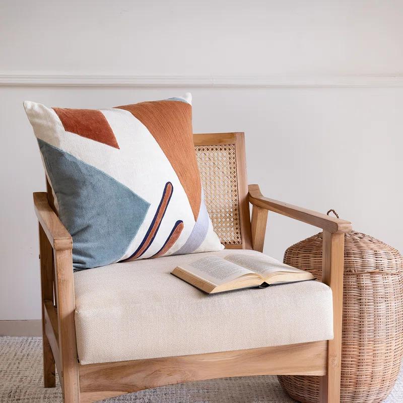 Astri Modern Patchwork Handmade Cotton Decorative Throw Pillow