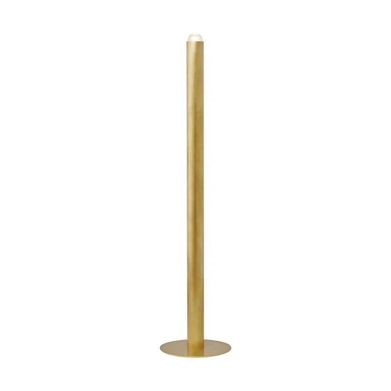 Ebell 65.9'' Natural Brass Outdoor Chandelier-Style LED Floor Lamp