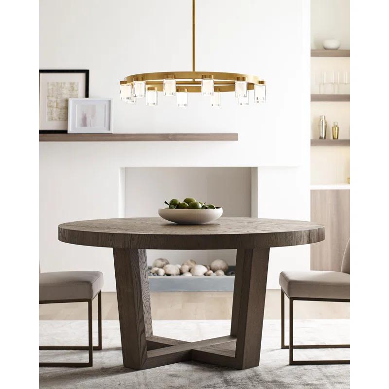 Esfera 32" Black Crystal LED Chandelier