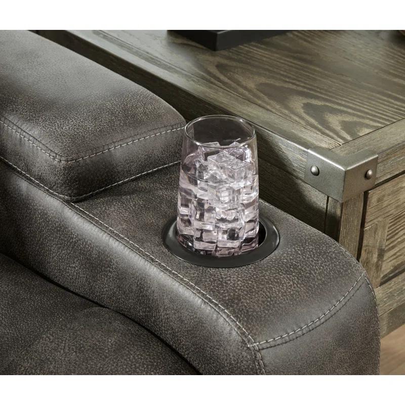 Jacobe 72'' Faux Leather Power Reclining Loveseat