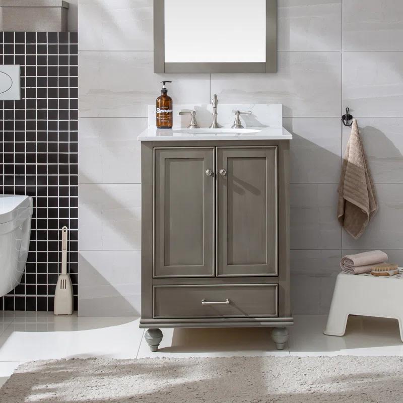Melissa 24" Single Vanity - Grain White