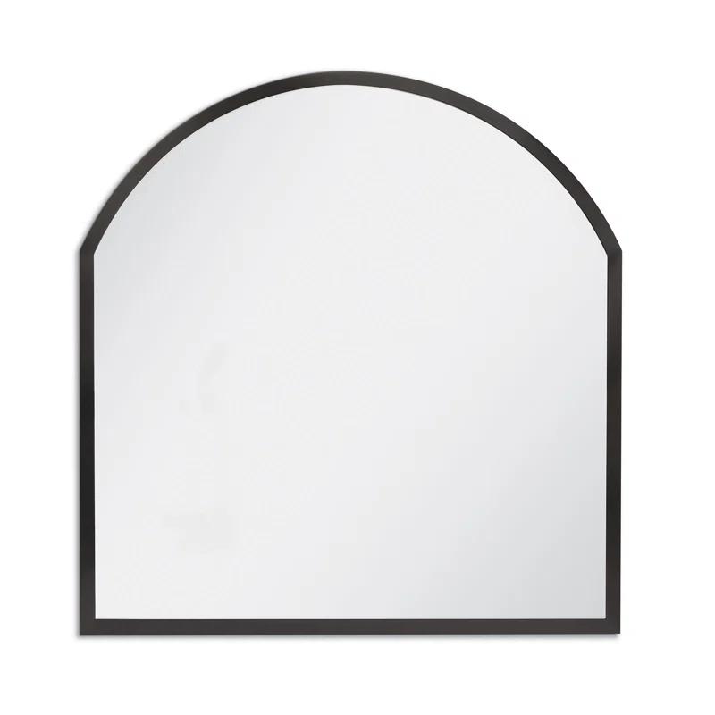 Black Nickel Steel Arch Accent Mirror