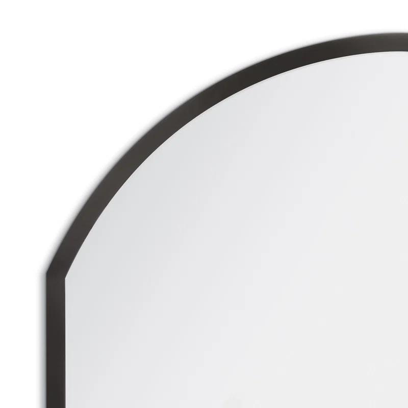 Black Nickel Steel Arch Accent Mirror
