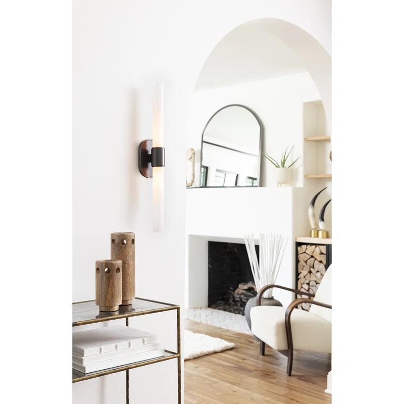 Black Nickel Steel Arch Accent Mirror