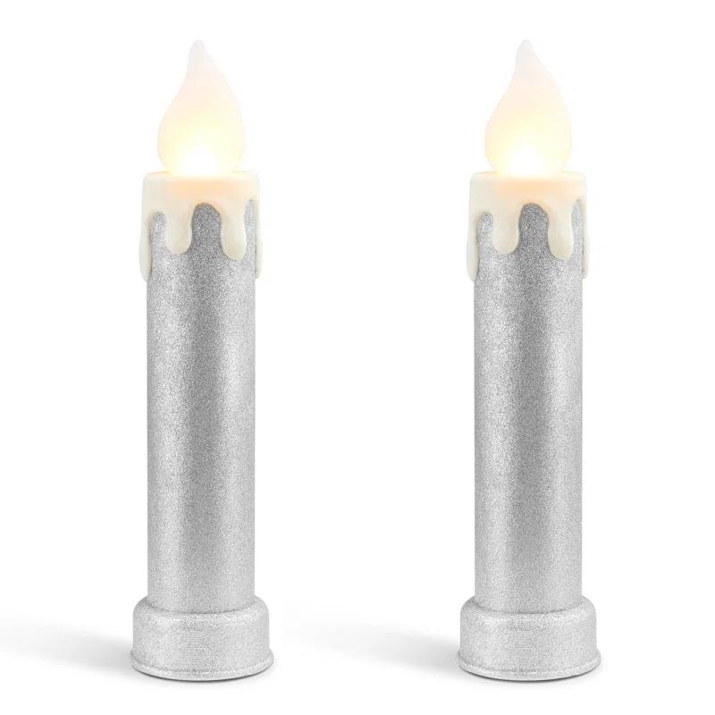 Mr. Christmas Outdoor 24" Blow Mold Candles (Set of 2)