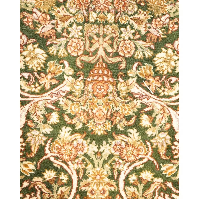 Solo Rugs Classic Hand Knotted Wool Traditional Mogul Green Area Rug 4' 1" x 6' 3" & Reviews | Perigold