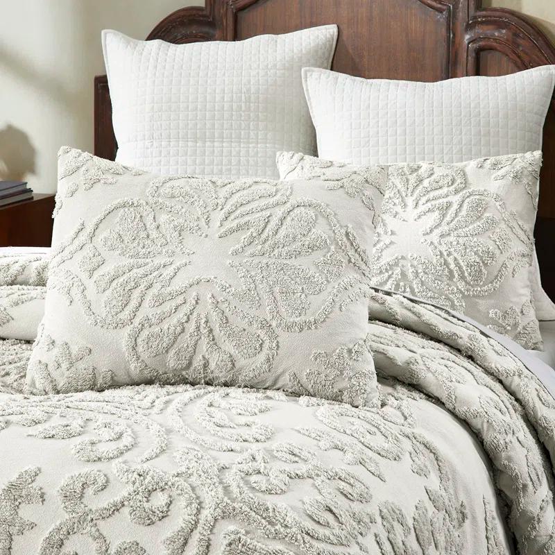 100% Cotton 3 Piece Chenille Bedspreads & Coverlet, Machine Washable Bedding Sets (Set of 3)