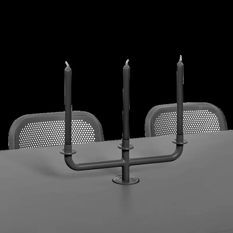 Anthracite Aluminum Modern Outdoor Candelabra