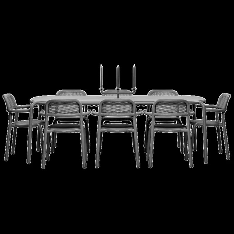 Anthracite Aluminum Modern Outdoor Candelabra