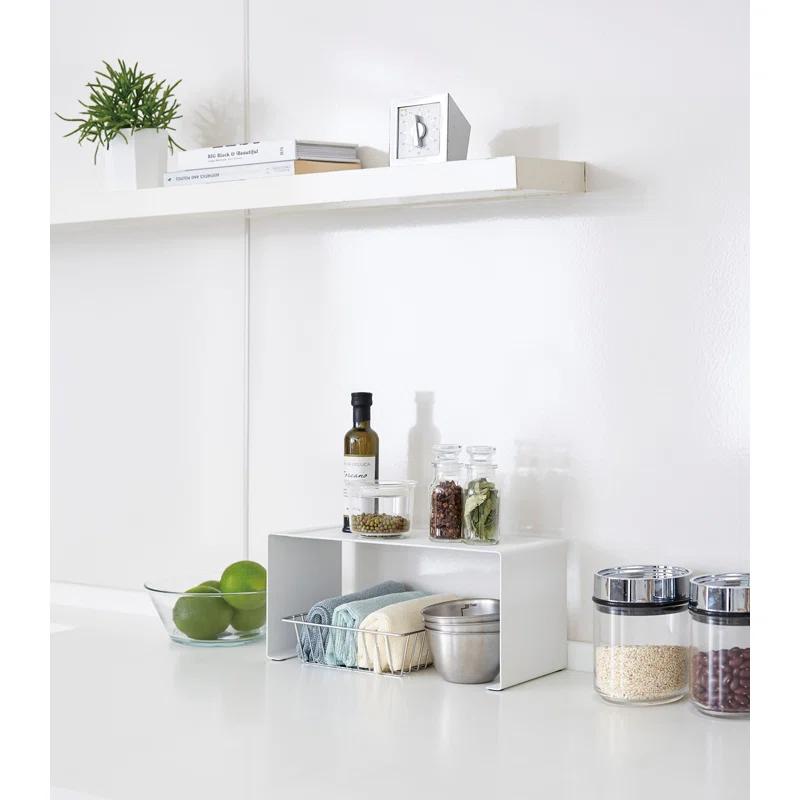 Yamazaki Tower Small White Kitchen Steel Rack
