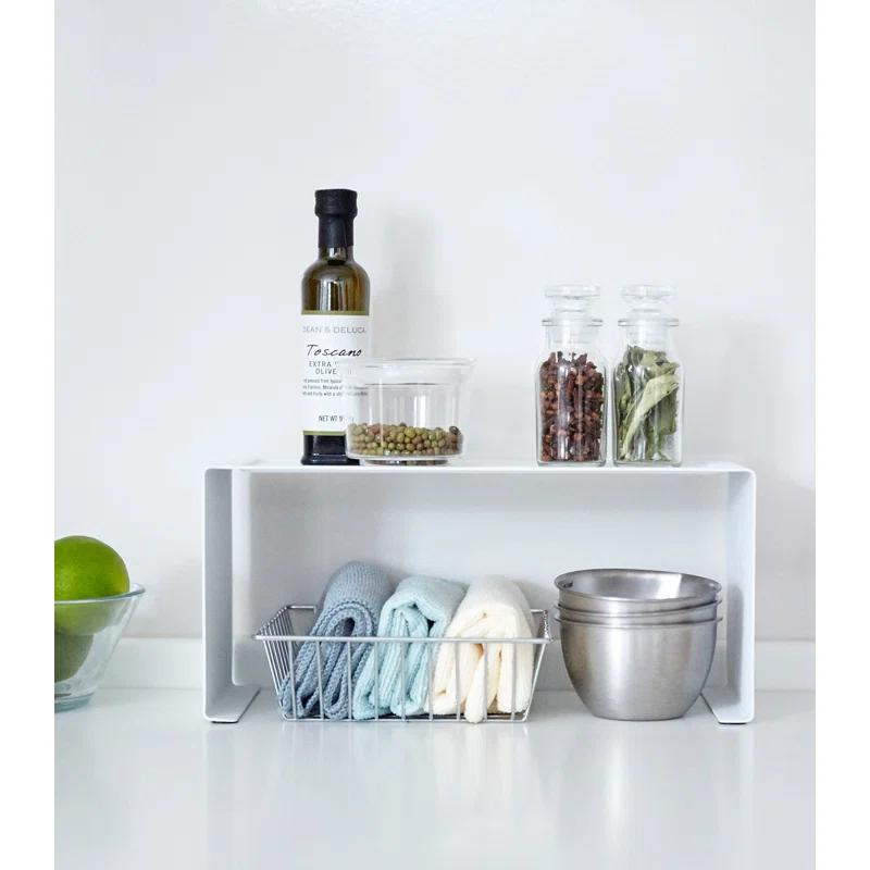 Yamazaki Tower Small White Kitchen Steel Rack