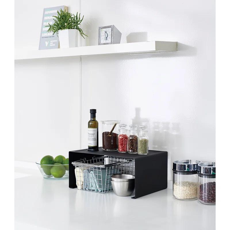 Yamazaki Tower Large Black Kitchen Steel Rack