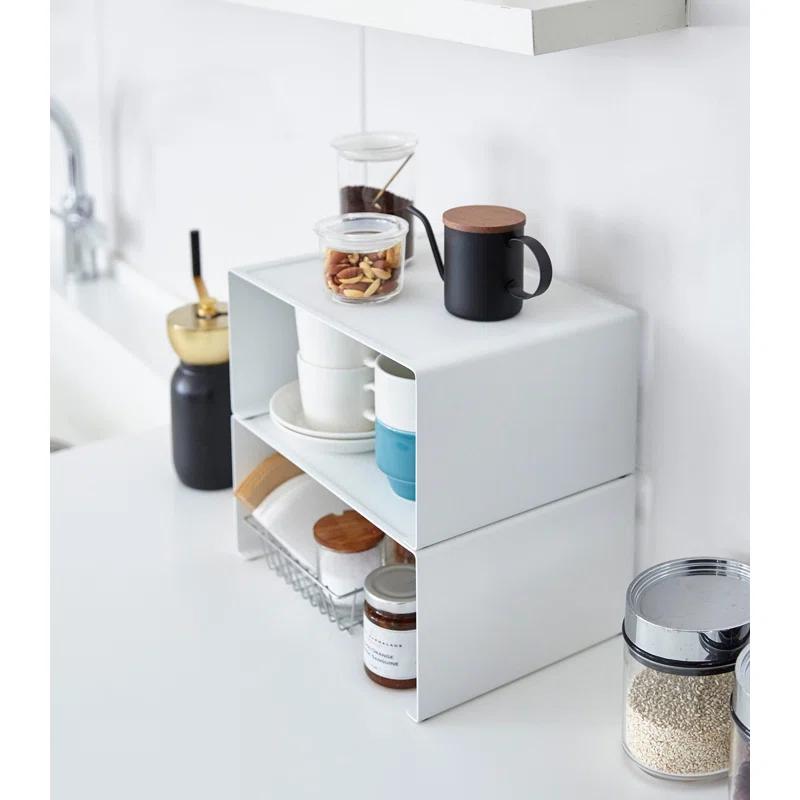 Yamazaki Tower Large White Kitchen Steel Rack