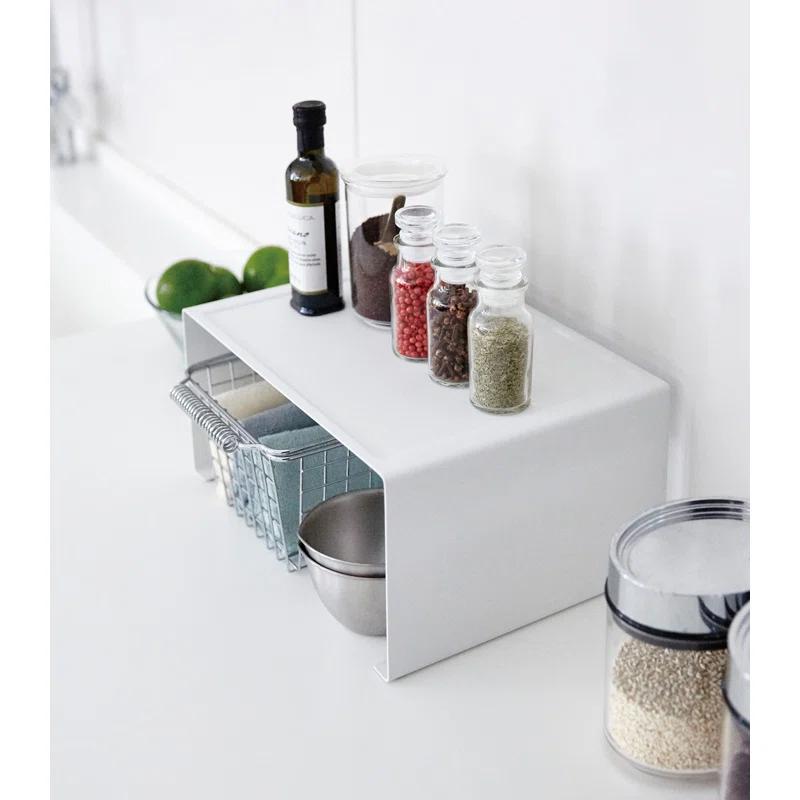Yamazaki Tower Large White Kitchen Steel Rack