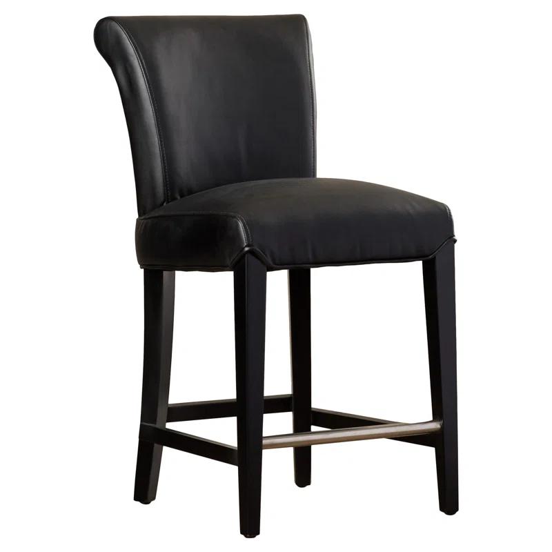 Darby Home Co Bowie Upholstered Counter Stool with Solid Wood Frame