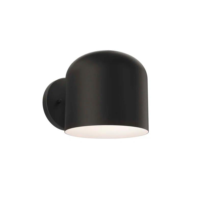 Black Modern Dome Shade Wall Sconce