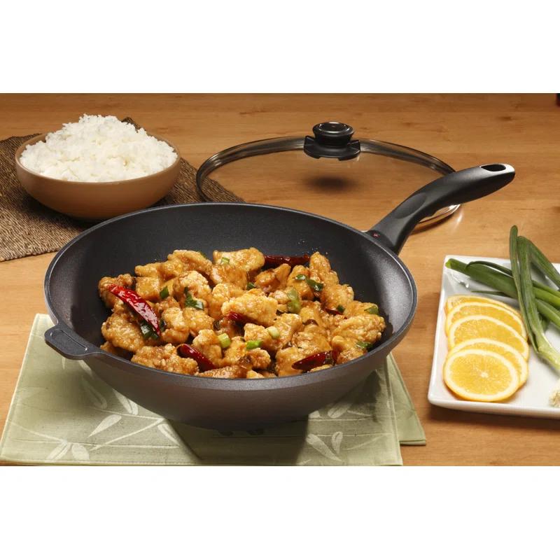 Swiss Diamond Non-Stick Cast Aluminum Wok with Lid
