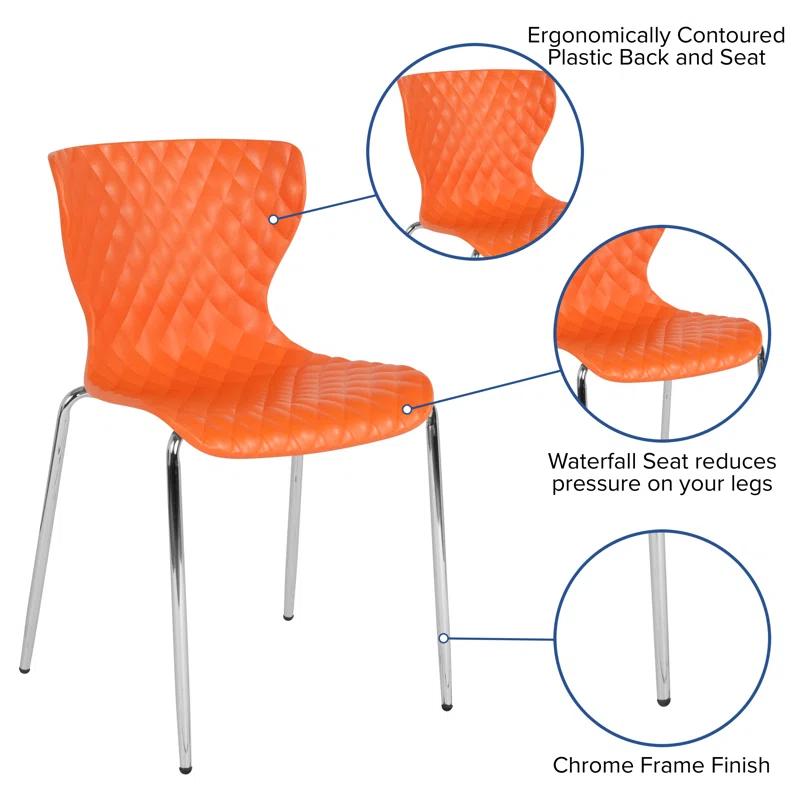 Flash Furniture Lowell Contemporary Plastic Stack Chair