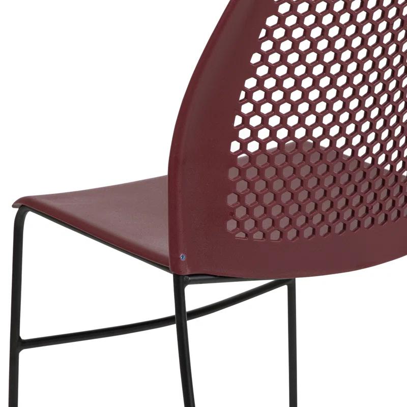 Flash Furniture Antonia 661 lb. Capacity Stack Chair with Air-Vent Back and Powder Coated Sled Base
