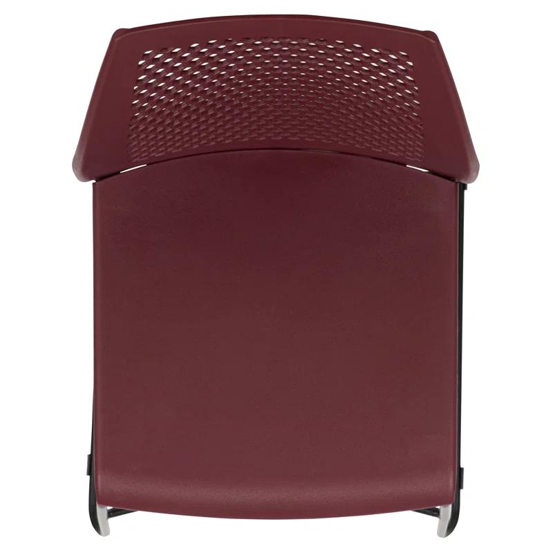 Flash Furniture Antonia 661 lb. Capacity Stack Chair with Air-Vent Back and Powder Coated Sled Base