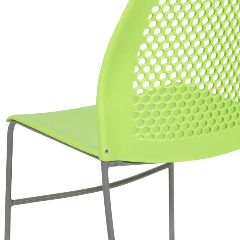 Flash Furniture Antonia 661 lb. Capacity Stack Chair with Air-Vent Back and Powder Coated Sled Base