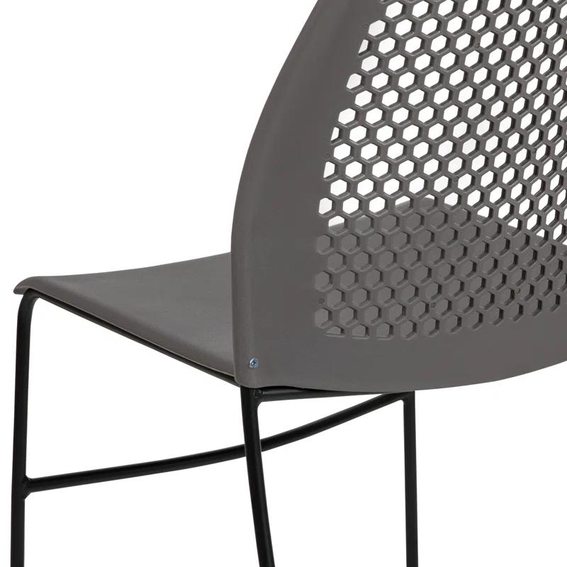 Flash Furniture Antonia 661 lb. Capacity Stack Chair with Air-Vent Back and Powder Coated Sled Base
