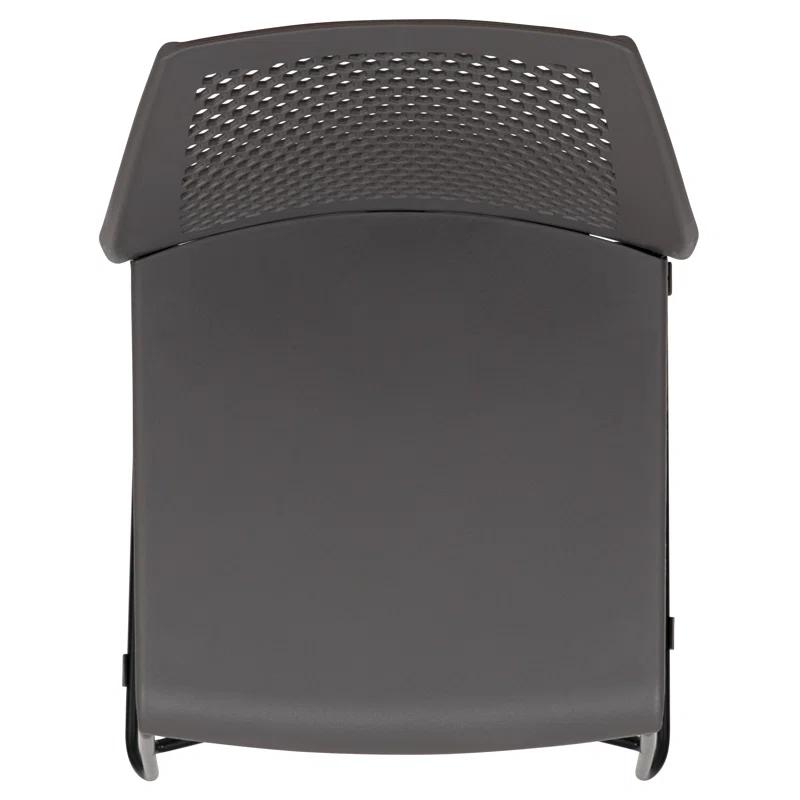 Flash Furniture Antonia 661 lb. Capacity Stack Chair with Air-Vent Back and Powder Coated Sled Base