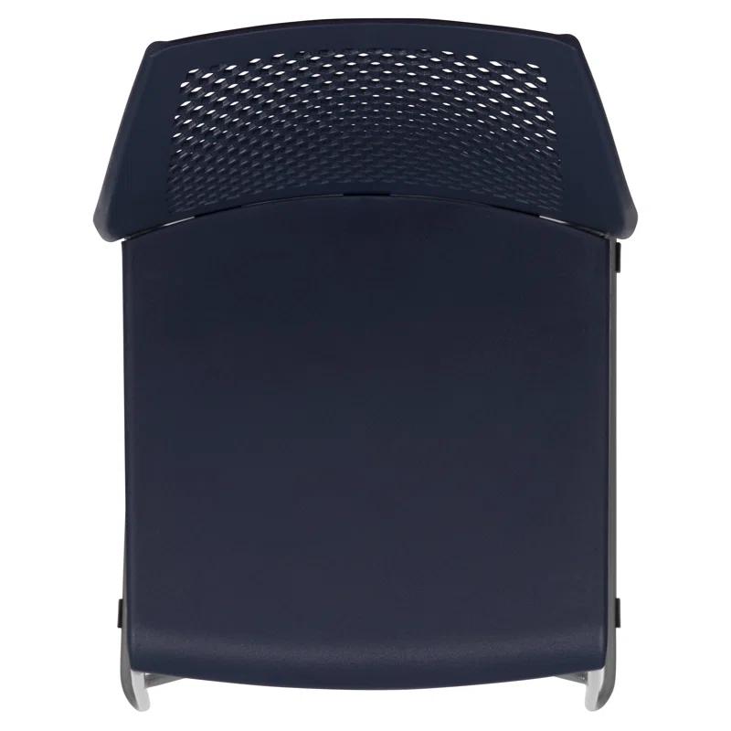 Flash Furniture Antonia 661 lb. Capacity Stack Chair with Air-Vent Back and Powder Coated Sled Base