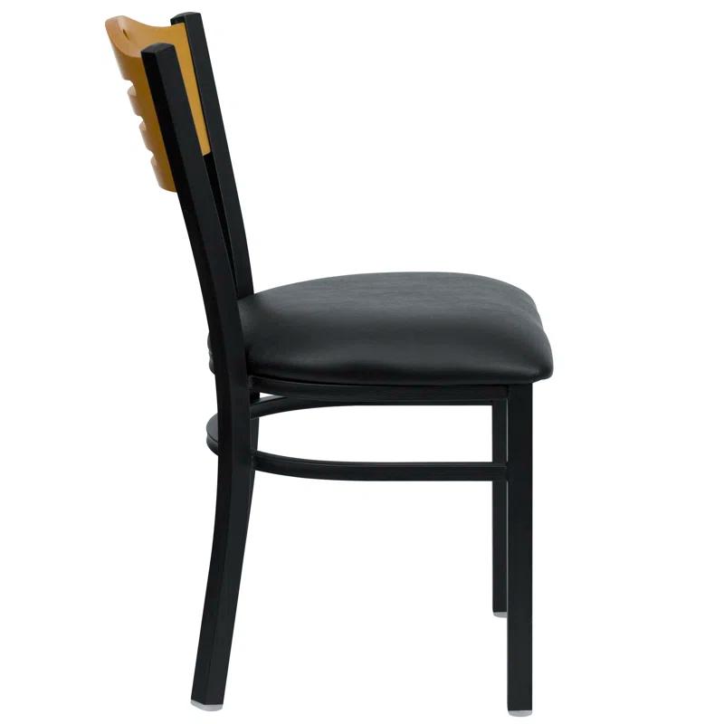 Red Barrel Studio® Slat Back Metal Restaurant Chair