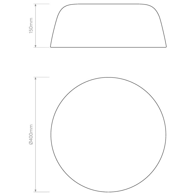 Astro Taiko 400 Indoor Ceiling Light (Matt White) - Dry Rated -, Designed in Britain - 1456008-3 Years Guarantee