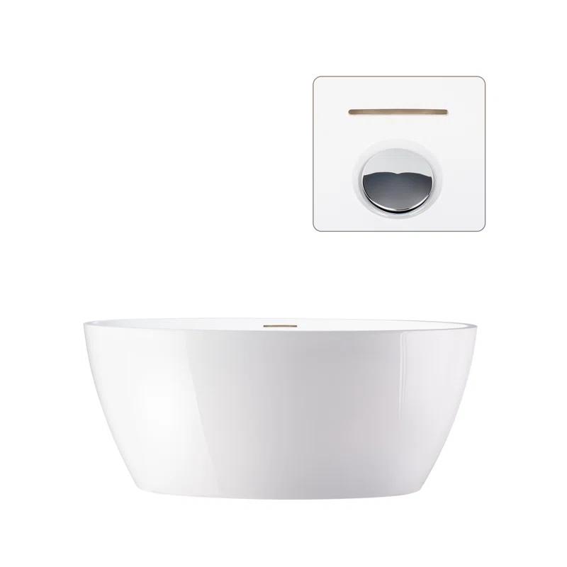 Freestanding Soaking Acrylic Bathtub