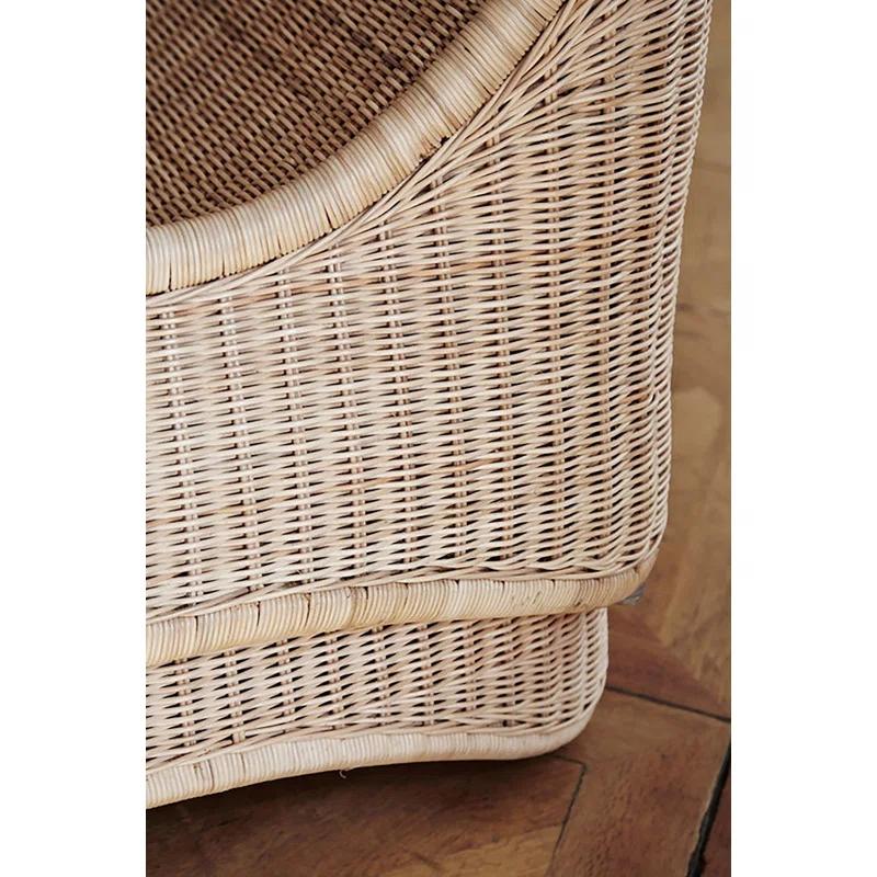 Sika Design Nanna Ditzel Chill Rattan Chair and Stool | Wayfair