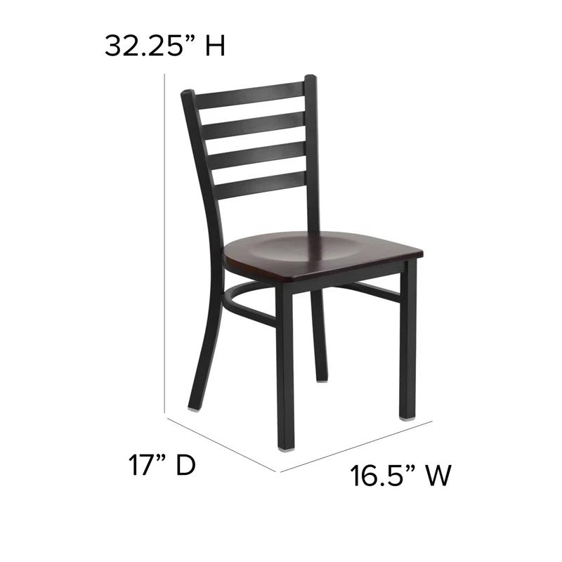 Flash Furniture Kendall Ladder Back Metal Restaurant Chair