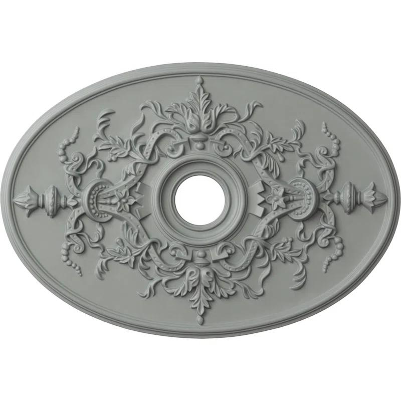 Alexa Primed White Polyurethane Ceiling Medallion