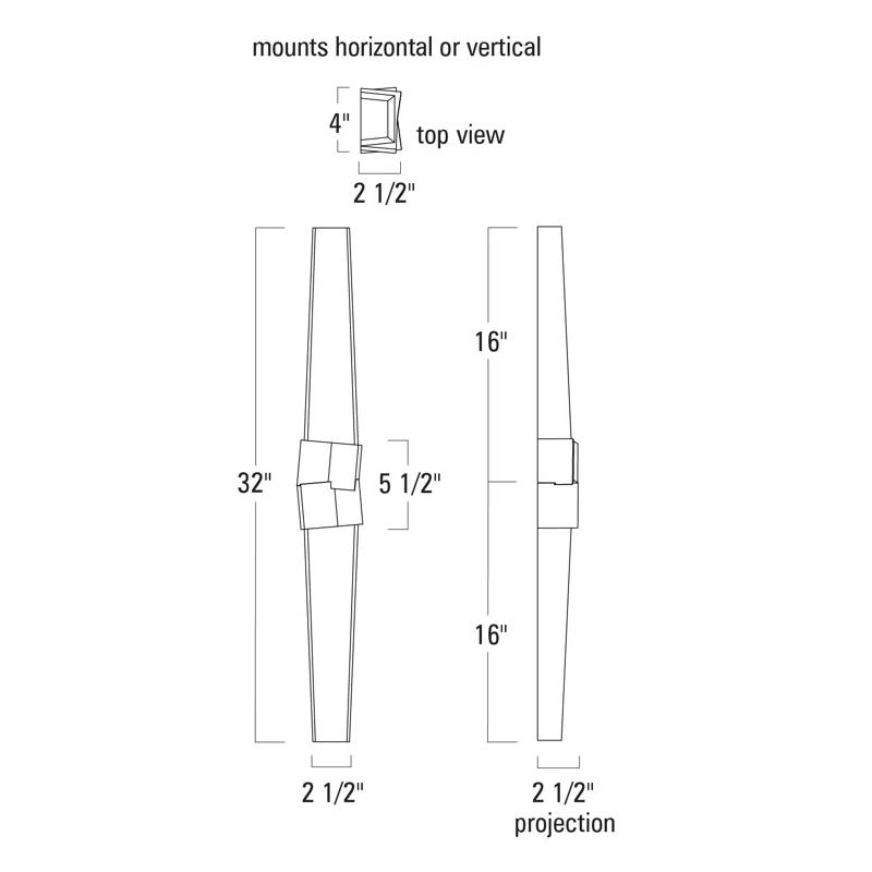 Norwell Lighting 2 - Light Dimmable LED Vanity Light