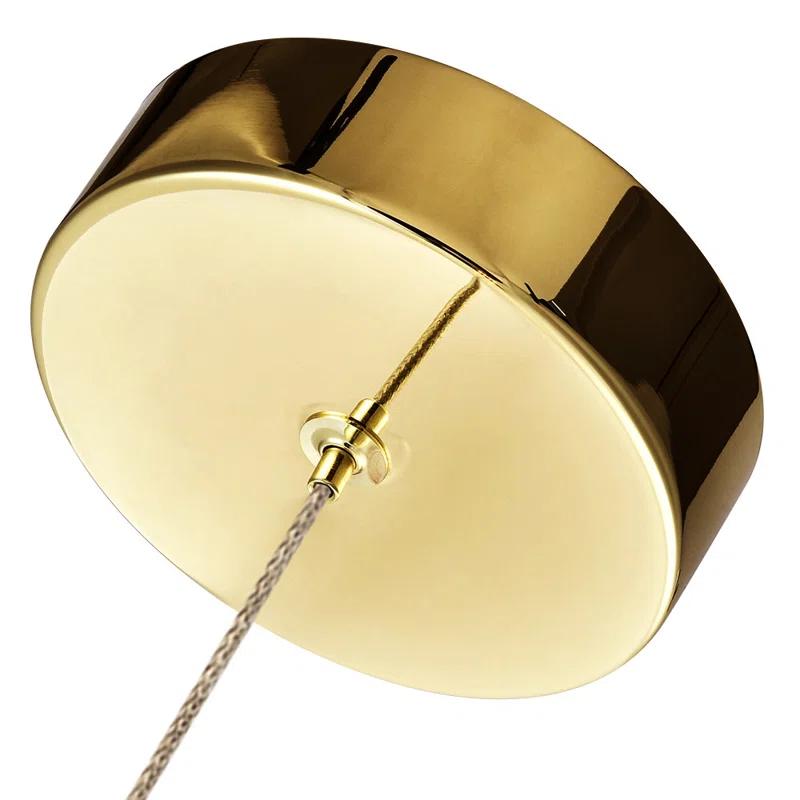 Venezia 3.5-in Integrated LED Height Adjustable ETL Certified Pendant Light with Glass Shade