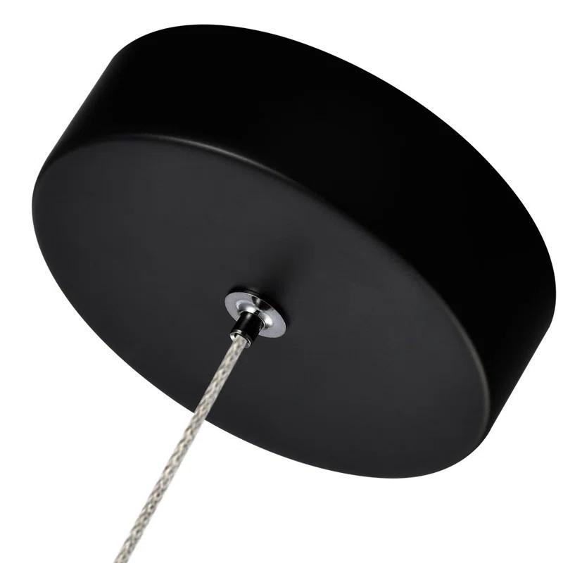 Amalfi 4.75-in Integrated LED Height Adjustable ETL Certified Pendant Light with Cone Shade